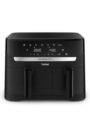 Tefal black easy fry - easy, dual